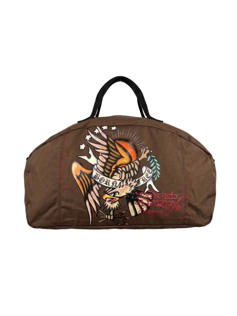 Vintage Ed Hardy "Born Free" Eagle Duffle Bag